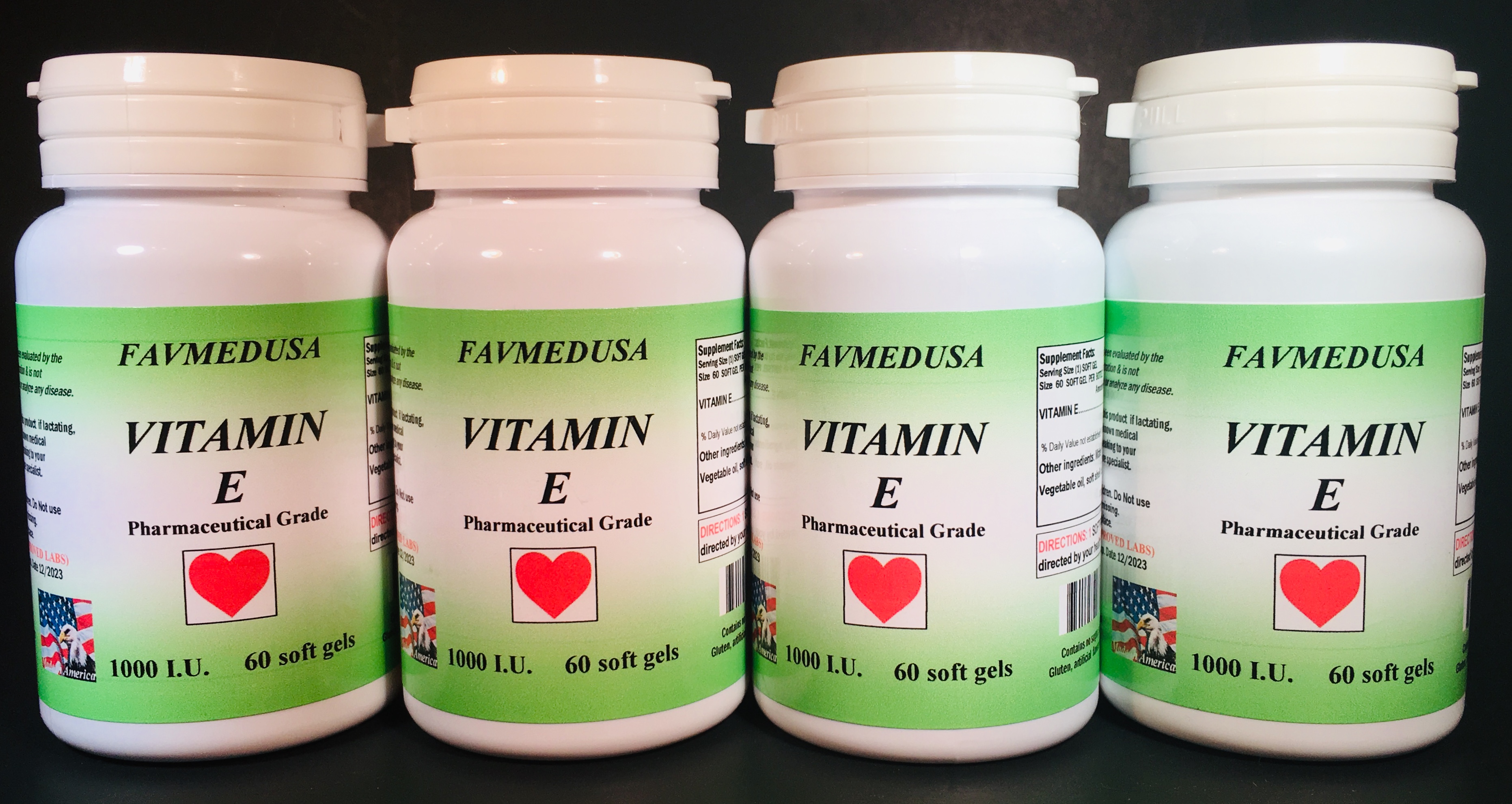 Vitamin E 1000i.u - 240 (4x60) soft gels